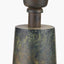 Arbor Verdi Gris Metal Conical Floor Lamp Base with Edward 45cm Pistachio Green Linen Cylinder Lampshade