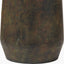 Arbor Verdi Gris Metal Conical Floor Lamp Base with Lino 45cm Black Self Lined Linen Cylinder Lampshade