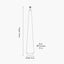 Arbor Verdi Gris Metal Conical Floor Lamp Base