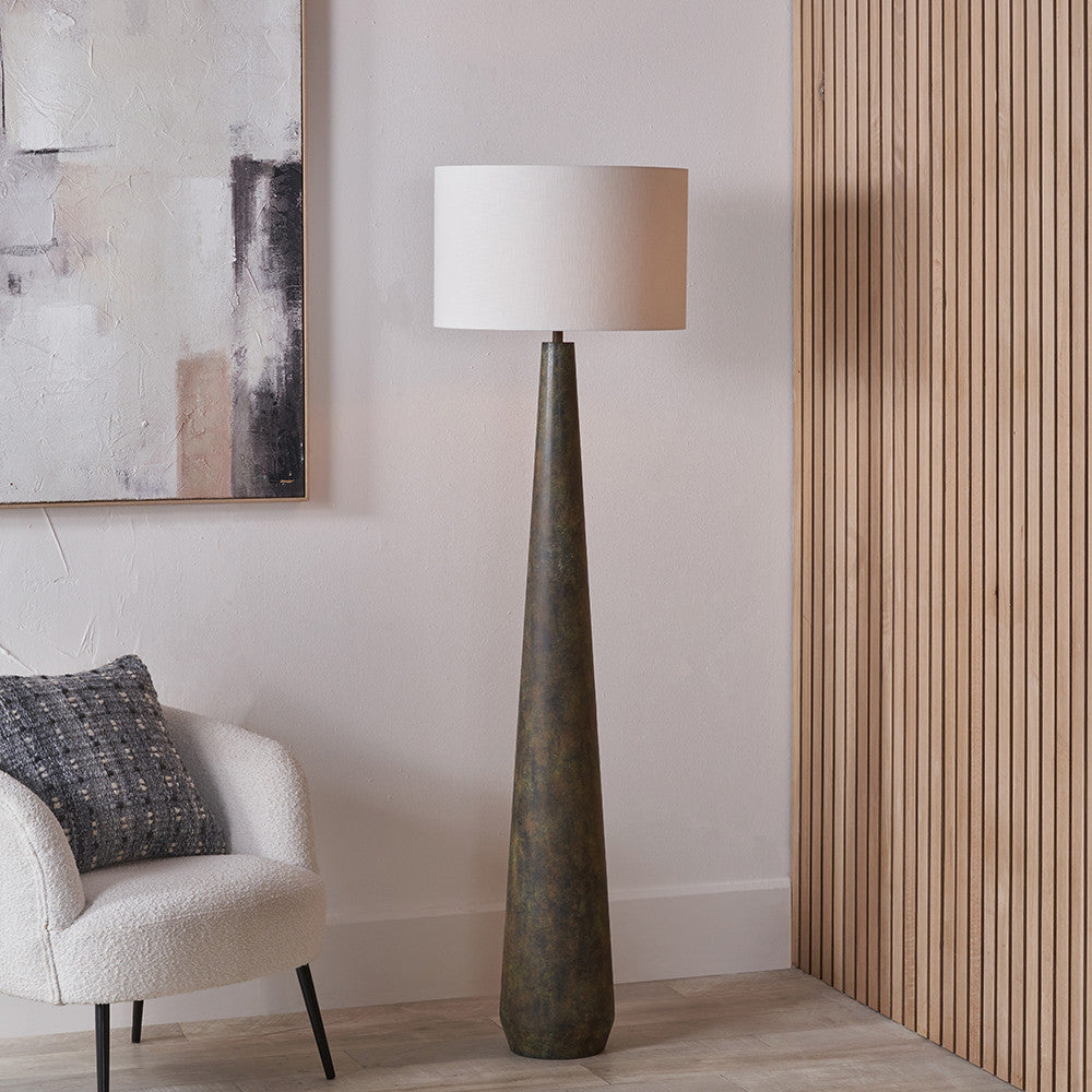 Arbor Verdi Gris Metal Conical Floor Lamp Base