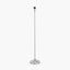 Auden Silver Metal Stick Floor Lamp Base with Adelaide 35cm Ivory Tapered Cotton Mix Lampshade