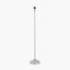 Auden Silver Metal Stick Floor Lamp Base with Adelaide 35cm Ivory Tapered Cotton Mix Lampshade