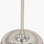 Auden Silver Metal Stick Floor Lamp Base with Adelaide 35cm Ivory Tapered Cotton Mix Lampshade