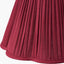Auden Silver Metal Stick Floor Lamp Base with Malia 40cm Mulberry Red Mushroom Pleat Scalloped Tapered Lamp Shade