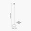 Auden Silver Metal Stick Floor Lamp Base