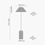 Hali Rattan Base and Shade Floor Lamp