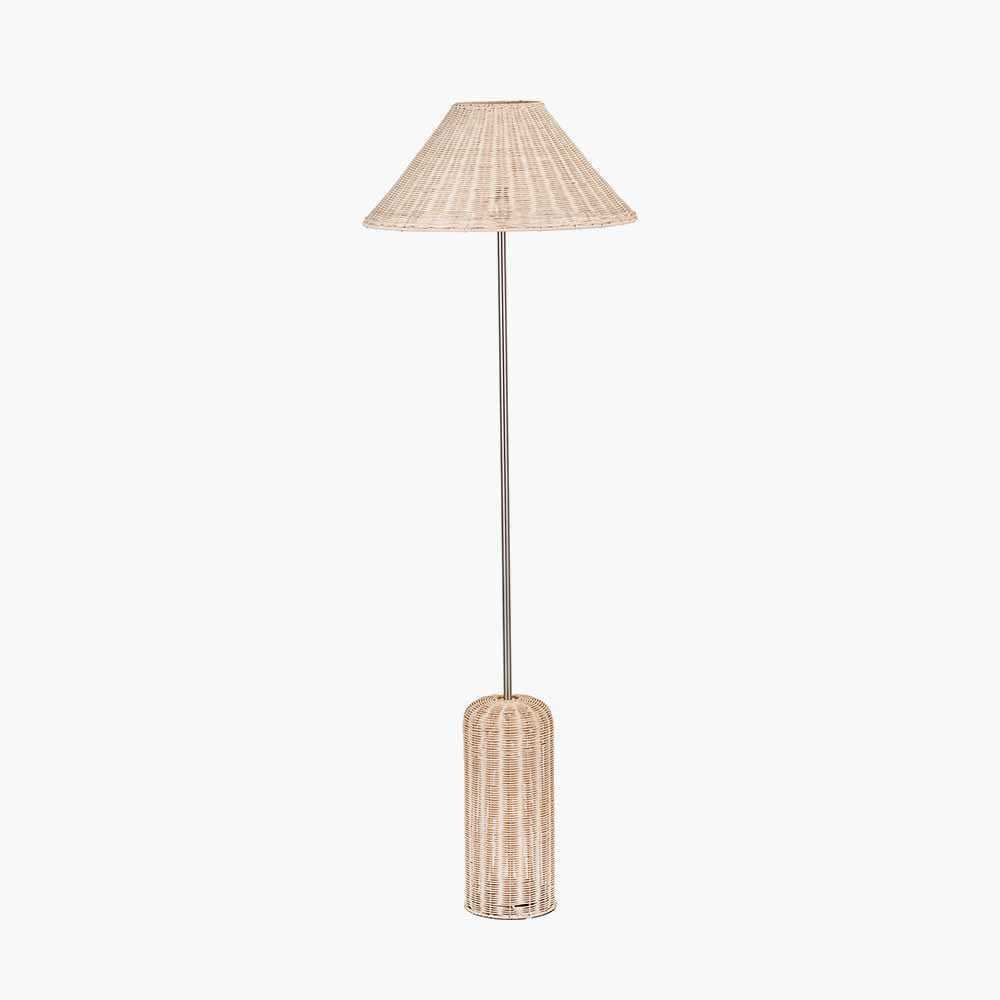 Hali Rattan Base and Shade Floor Lamp