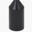 Oscar Black Metal and Natural Linen Structured Floor Lamp