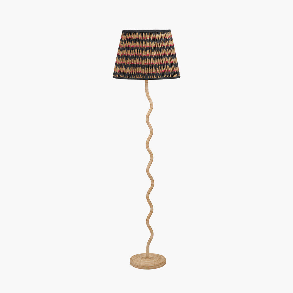 Palau Rattan Wave Floor Lamp Base