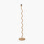 Palau Rattan Wave Floor Lamp Base