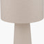 Mirissa White Slubby Handloom Fabric Floor Lamp