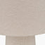 Mirissa White Slubby Handloom Fabric Floor Lamp