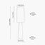 Mirissa White Slubby Handloom Fabric Floor Lamp