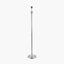 Salvatore Antique Silver Metal Floor Lamp Base with Winston 45cm White Handloom Tapered Lampshade