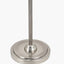 Salvatore Antique Silver Metal Floor Lamp Base with Winston 45cm White Handloom Tapered Lampshade