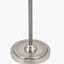 Salvatore Antique Silver Metal Floor Lamp Base with Winston 45cm White Handloom Tapered Lampshade