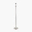 Salvatore Antique Silver Metal Floor Lamp Base with Vienna 45cm Taupe Chevron Mushroom Pleat Lampshade