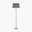 Salvatore Antique Silver Metal Floor Lamp Base