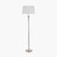 Salvatore Antique Silver Metal Floor Lamp Base