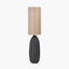 Erika Black Vintage Textured Ceramic Floor Lamp