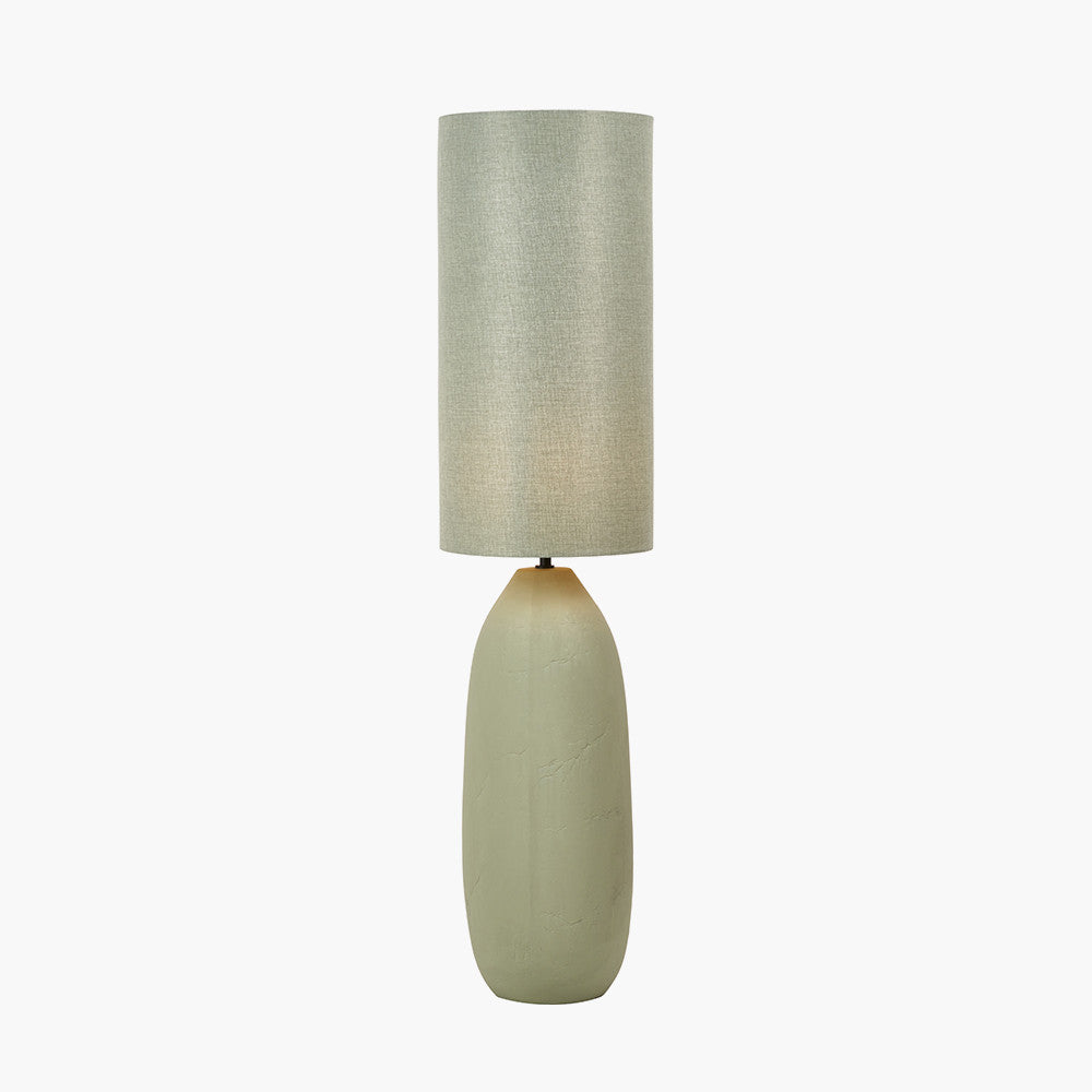 Erika Sage Vintage Textured Ceramic Floor Lamp