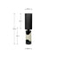 Arlese Monochrome Abstract Ceramic Floor Lamp