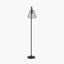 Ari Black Metal Curved Arm Floor Lamp