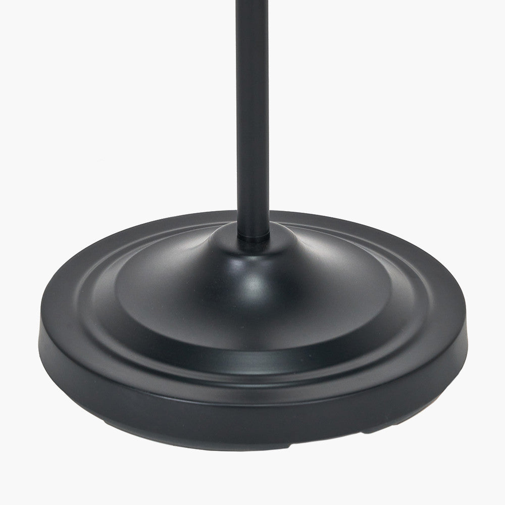 Ari Black Metal Curved Arm Floor Lamp