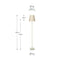 Sophia Putty Metal Bobble Floor Lamp