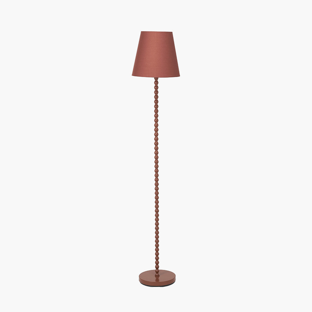 Sophia Terracotta Metal Bobble Floor Lamp
