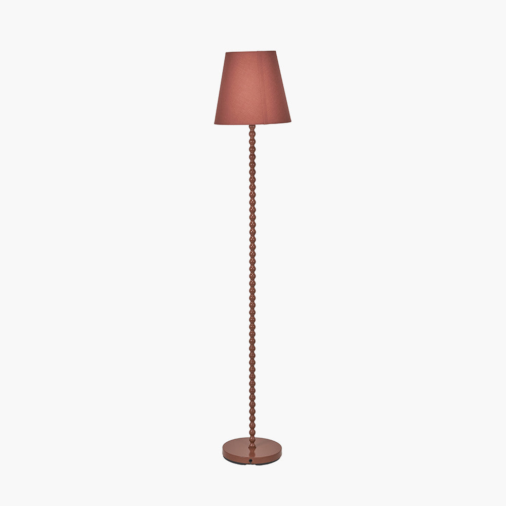 Sophia Terracotta Metal Bobble Floor Lamp