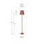 Sophia Terracotta Metal Bobble Floor Lamp