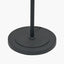 Clara Ribbed Glass Black Metal Round Floor Lamp