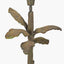 Bali Verdi Gris Metal Palm Tree Floor Lamp Base with Edward 50cm Pistachio Green Linen Cylinder Lampshade