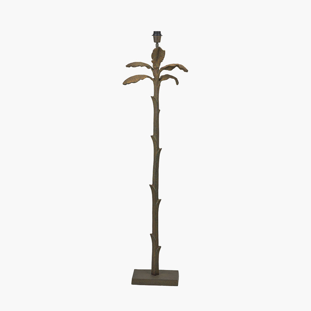 Bali Verdi Gris Metal Palm Tree Floor Lamp Base