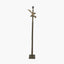 Bali Verdi Gris Metal Palm Tree Floor Lamp Base