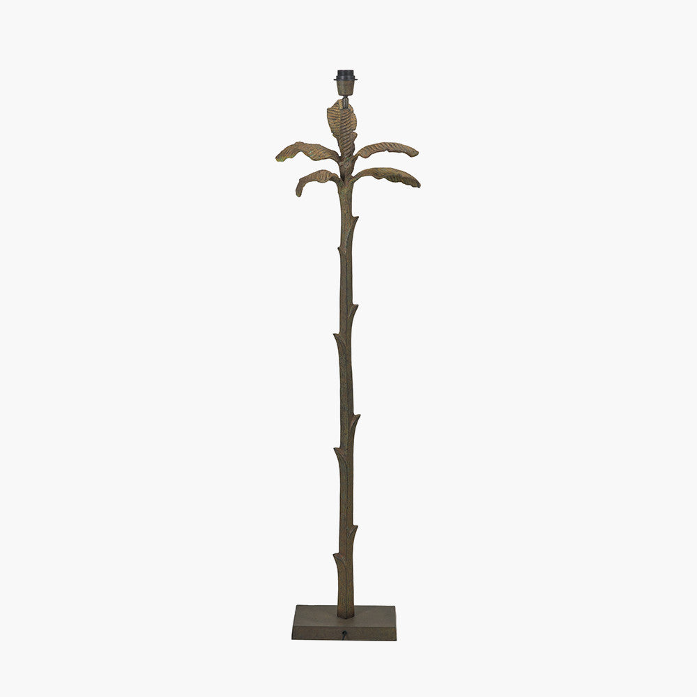 Bali Verdi Gris Metal Palm Tree Floor Lamp Base