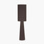 Mirissa Bitter Chocolate Slubby Handloom Fabric Floor Lamp