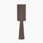 Mirissa Bitter Chocolate Slubby Handloom Fabric Floor Lamp