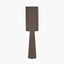 Mirissa Bitter Chocolate Slubby Handloom Fabric Floor Lamp