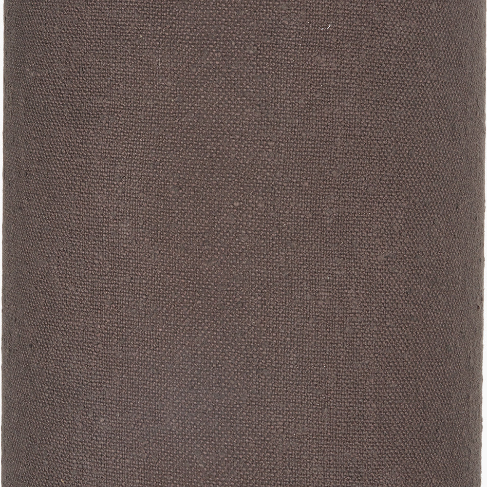 Mirissa Bitter Chocolate Slubby Handloom Fabric Floor Lamp