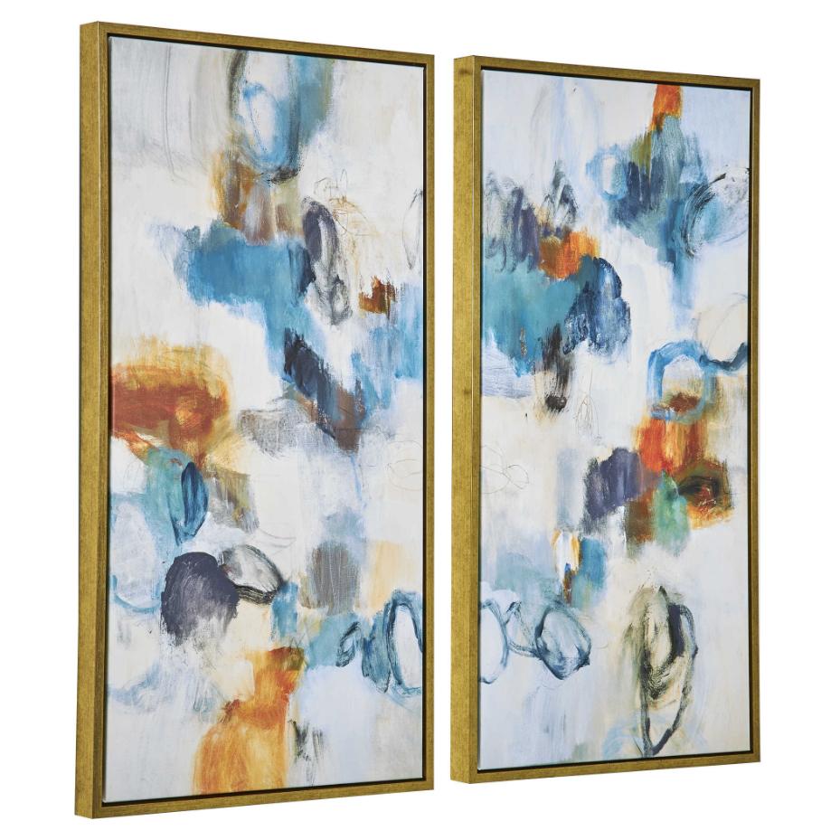 Casual Moments Framed Abstract Art | Set of 2