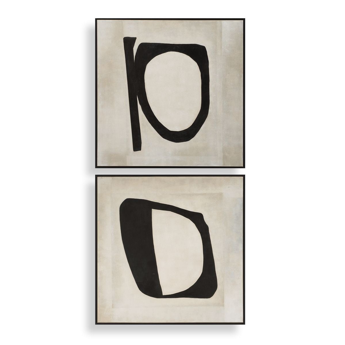 Characters Abstract Art Set of 2