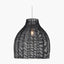 Caswell Black Rattan Coche Pendant