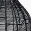 Caswell Black Rattan Coche Pendant