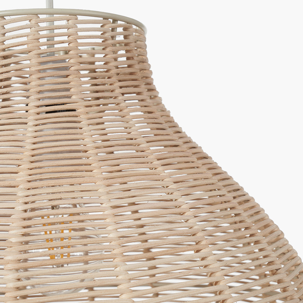 Caswell Natural Rattan Coche Pendant