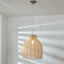 Caswell Natural Rattan Coche Pendant