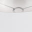 Elin 55cm Ivory Poly Cotton and Silver Lining Cylinder Shade