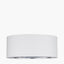 Elin 55cm Ivory Poly Cotton and Silver Lining Cylinder Shade