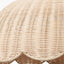 Raya Natural Scalloped Rattan Dome Non Elec Pendant
